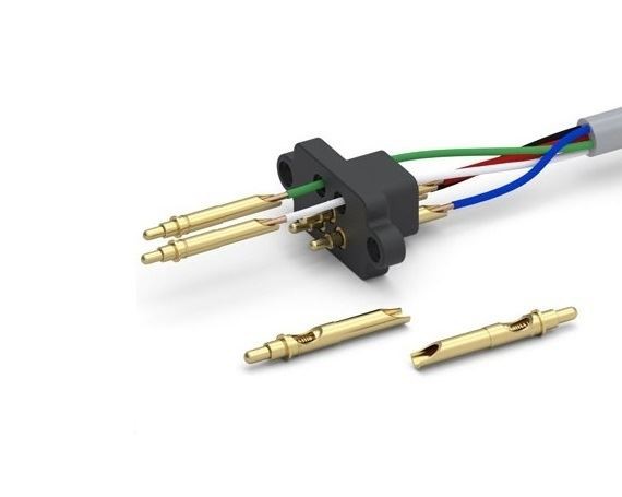 Solder-cap Pogo Pin Connector for soldering