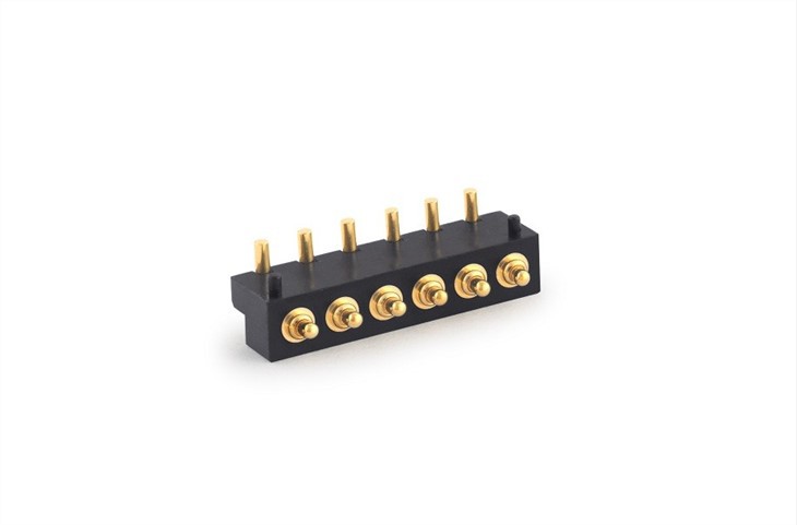 6 Pin Right Angle Pogo Pin Connector