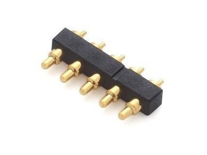 Spring-loaded 5 Point Pogo Pins Connector
