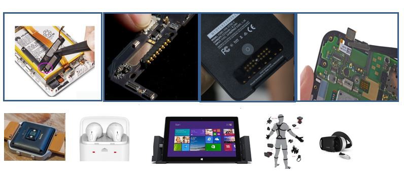 Ceanglóir bioráin pogo curtha i bhfeidhm ar fheistí cliste