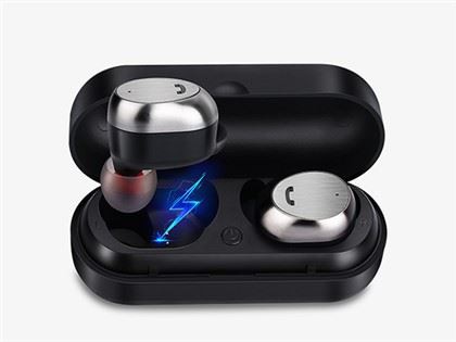 TWS Earbuds ag Muirearú 1A 2Pin Pogo Pin