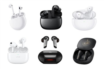 bioráin pogo teagmhálaithe luchtaithe ar chluasáin Bluetooth