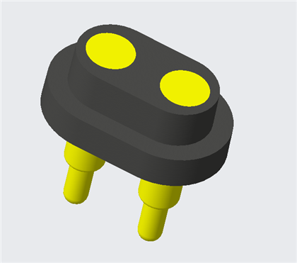 Ceanglóir PogoPin uiscedhíonach 2Pins